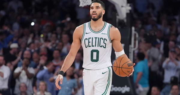 Jayson Tatum Spotted At Patriots' Practice Without Walking Boot