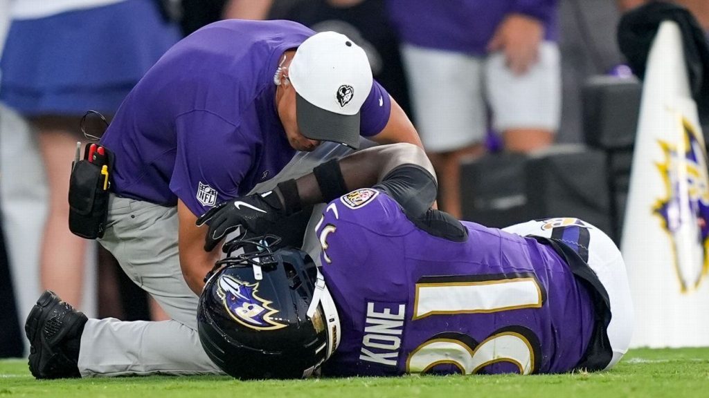 Ravens rookie CB suffers gruesome knee injury