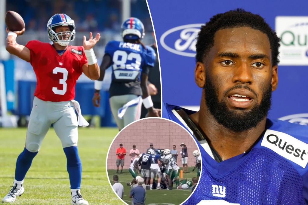 Takeaways from Giants’ joint practice with Jets as Brian Burns is leaving a trail of destruction