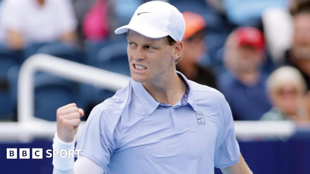 Sinner beats Mannarino to reach Cincinnati last eight