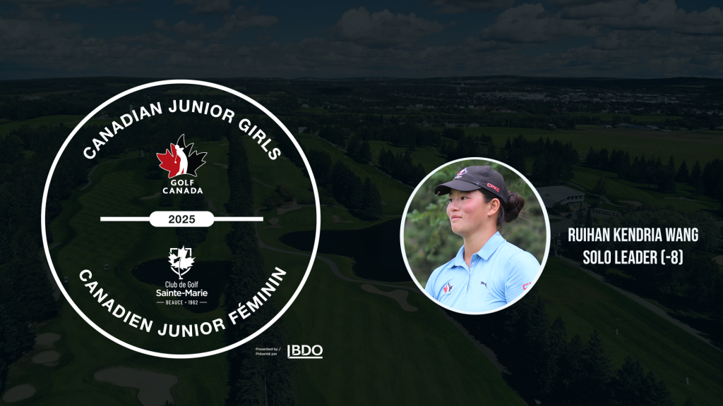 Ruihan Kendria Wang sets course record to lead after opening round of the 2025 Canadian Junior Girls Championship