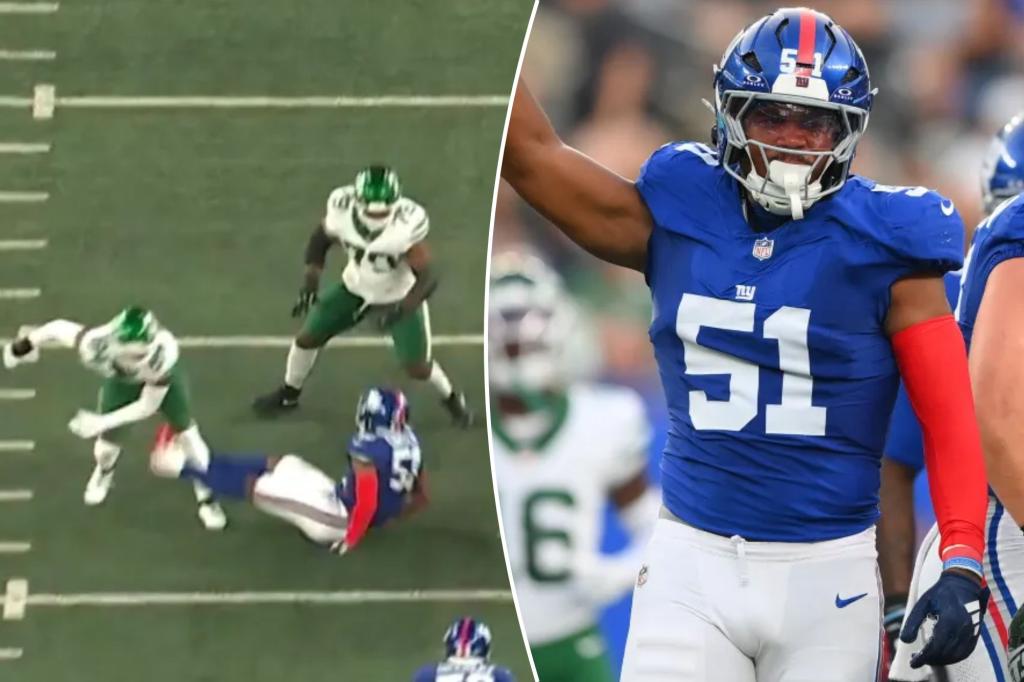 Giants rookie Abdul Carter trashes Jets in fiery post after rough preseason moment