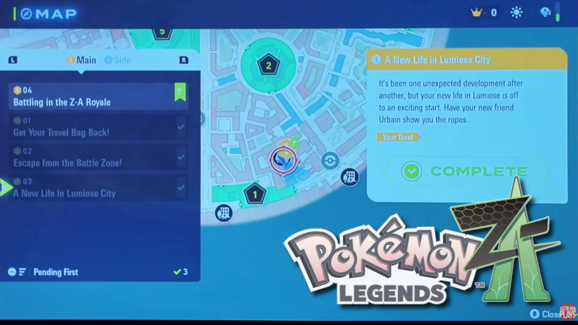 All Pokémon Legends Z-A Missions shown in Gameplay Demo