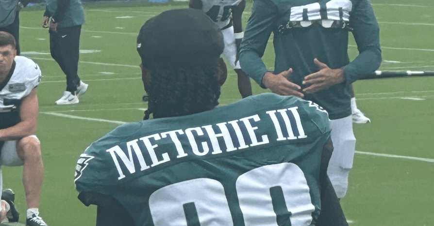 Eagles Training Camp Practice Notes: First look at John Metchie III Eagles Training Camp Practice Notes: First look at John Metchie III