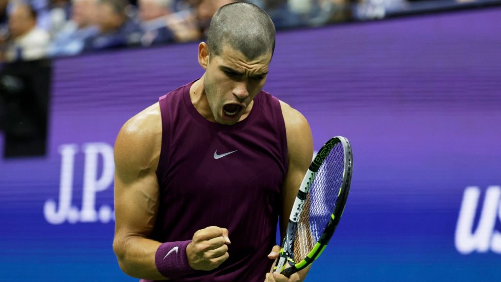 Carlos Alcaraz’s shaved head makes its US Open debut in his first-round win