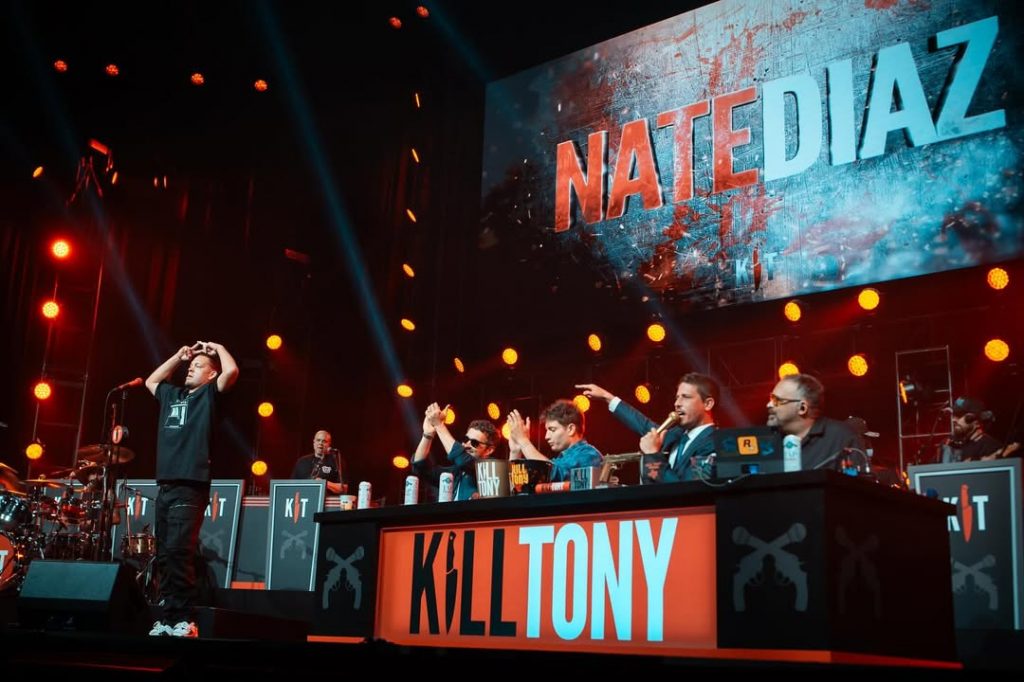 Nate Diaz appears at “Kill Tony” on NetFlix