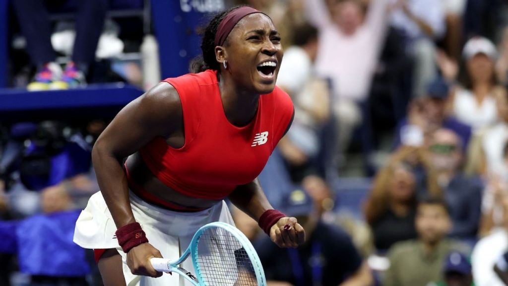Gauff fights tears, 8 double faults to grind out win Gauff fights tears, 8 double faults to grind out win