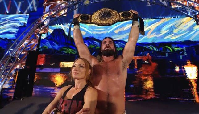 Seth Rollins And Becky Lynch Roast Post Malone After WWE Clash In Paris Victory
