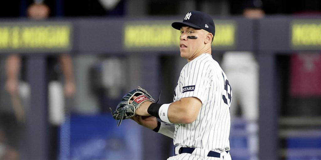 Judge's arm tested early by Blue Jays in return to right field