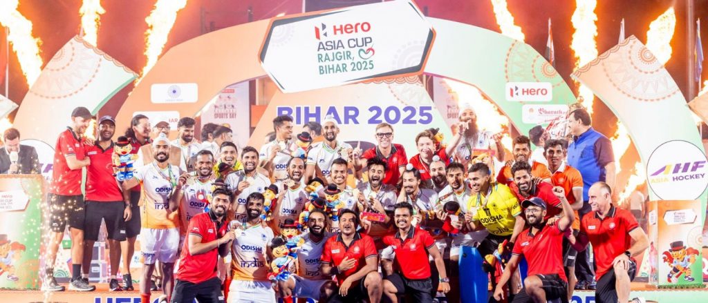 India: 
       Focus now shifts to FIH Men’s Hockey World Cup after success in Hero Asia Cup Rajgir, Bihar 2025: Harmanpreet Singh