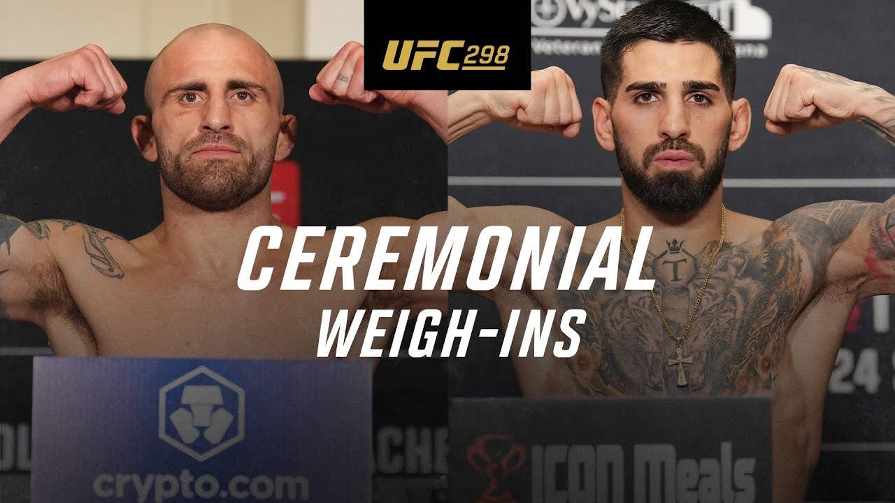 UFC 298 Ceremonial Weigh-In Video