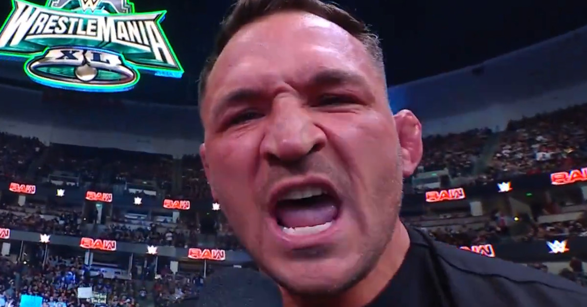 Watch Michael Chandler cut furious promo against Conor McGregor on WWE Raw