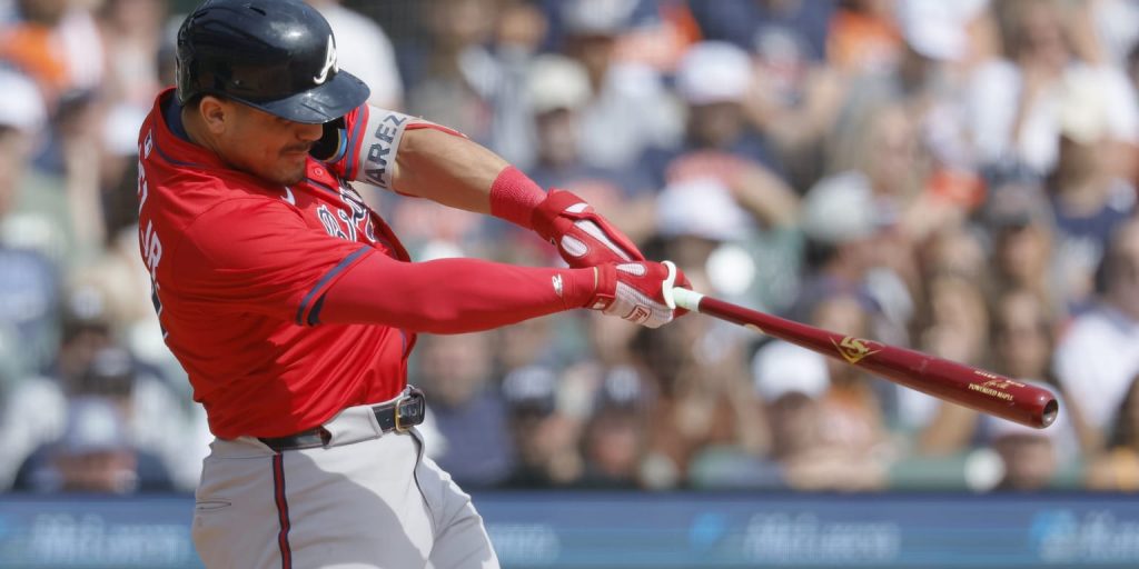Alvarez slugs first 2 career homers as Braves topple Tigers for 7th straight win