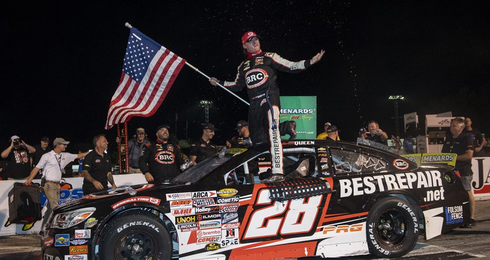 RECAP: A Late Restart Propels Brenden Queen to His Seventh ARCA Victory this Season