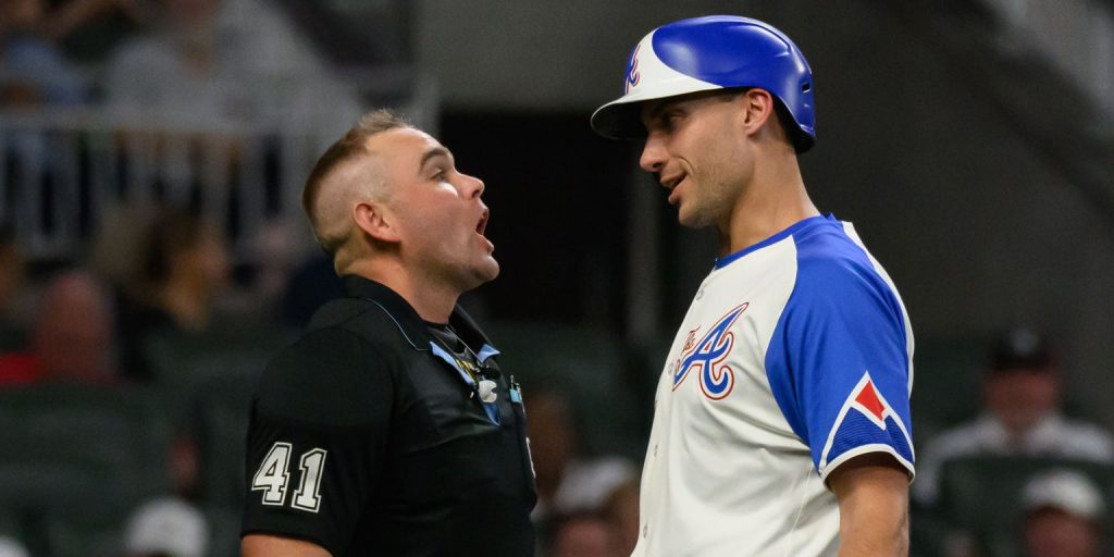 Olson experiences a first in game No. 1,222 — an ejection Olson experiences a first in game No. 1,222 — an ejection