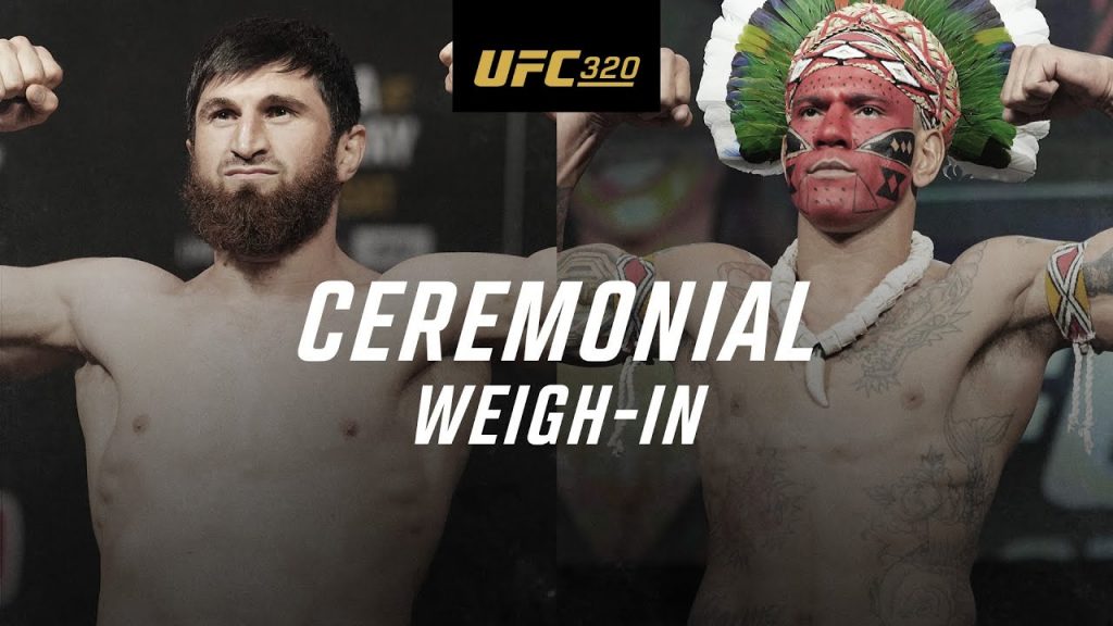 UFC 320 weigh-in results and video -Ankalaev vs Pereira 2