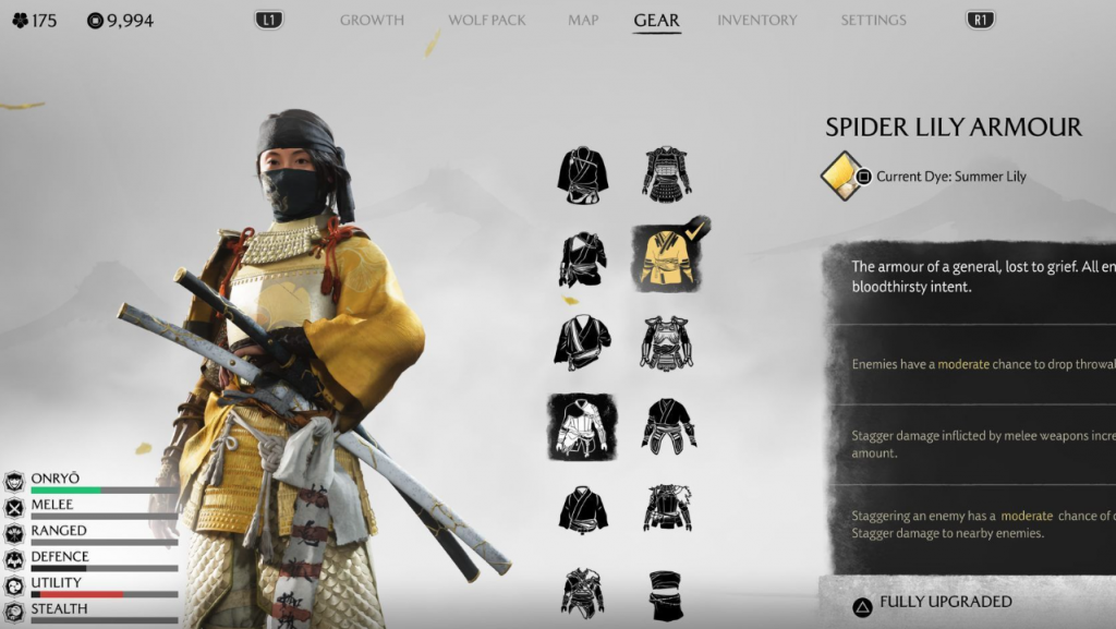 All Ghost of Yotei Armor All Ghost of Yotei Armor