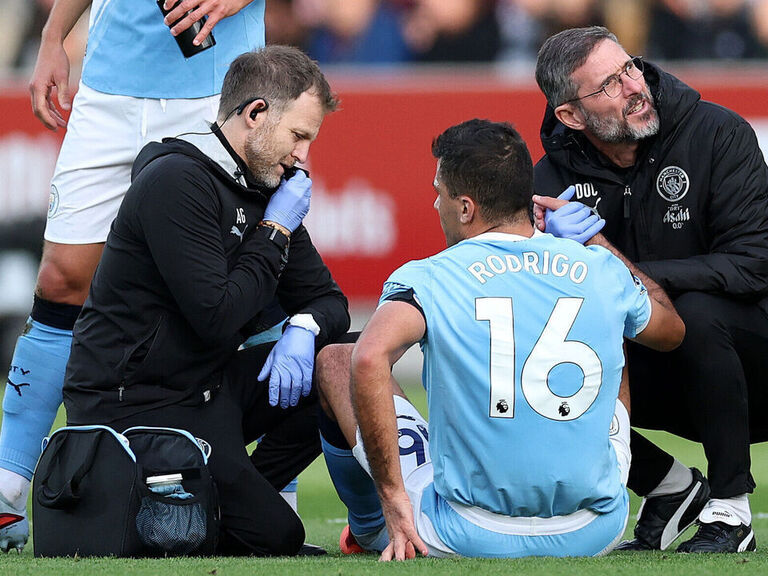 Man City's Rodri dealt another setback with suspected hamstring injury
