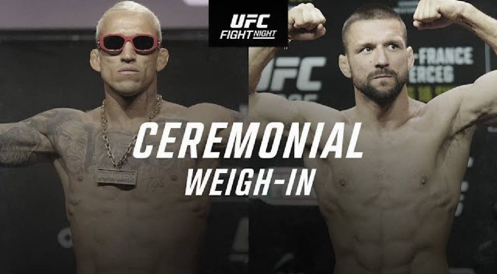 UFC Rio: Oliveira vs. Gamrot Ceremonial Weigh-In Video