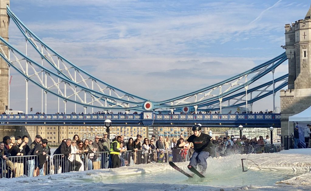 Pond Skimming in London in October!