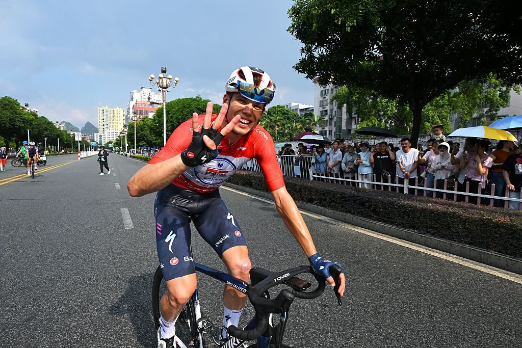 Four in a row for Paul Magnier at Tour of Guangxi as he keeps winning streak rolling in tight stage 4 sprint Four in a row for Paul Magnier at Tour of Guangxi as he keeps winning streak rolling in tight stage 4 sprint