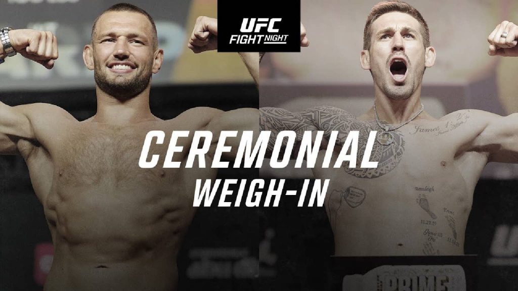 UFC Vancouver Ceremonial Weigh-In Video UFC Vancouver Ceremonial Weigh-In Video