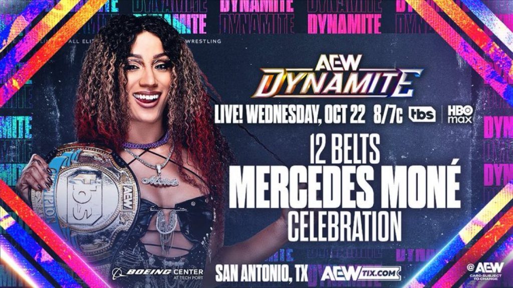 Mercedes Moné 12 Belt Celebration Added To Dynamite