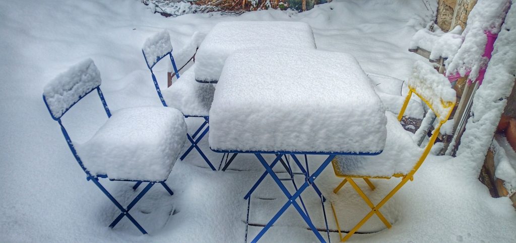 Heavy Snowfall in The Alps