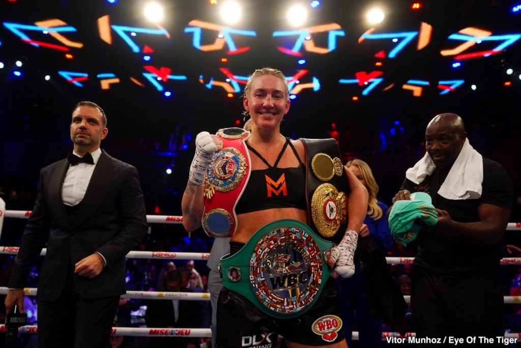 Boxing Results: Mikaela Mayer Storms Montreal, Beats Up Mary Spencer, and Walks Out With Three Belts