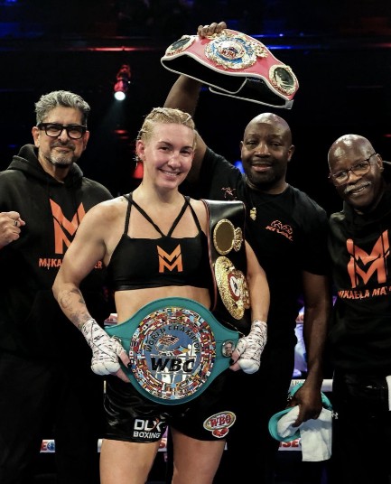 Mikaela Mayer Becomes Unified Jr Middleweight Champ Mikaela Mayer Becomes Unified Jr Middleweight Champ