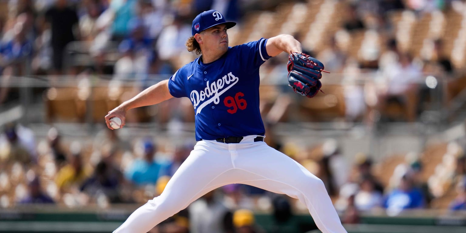 Knack makes first pitch for fifth spot in Dodgers' rotation