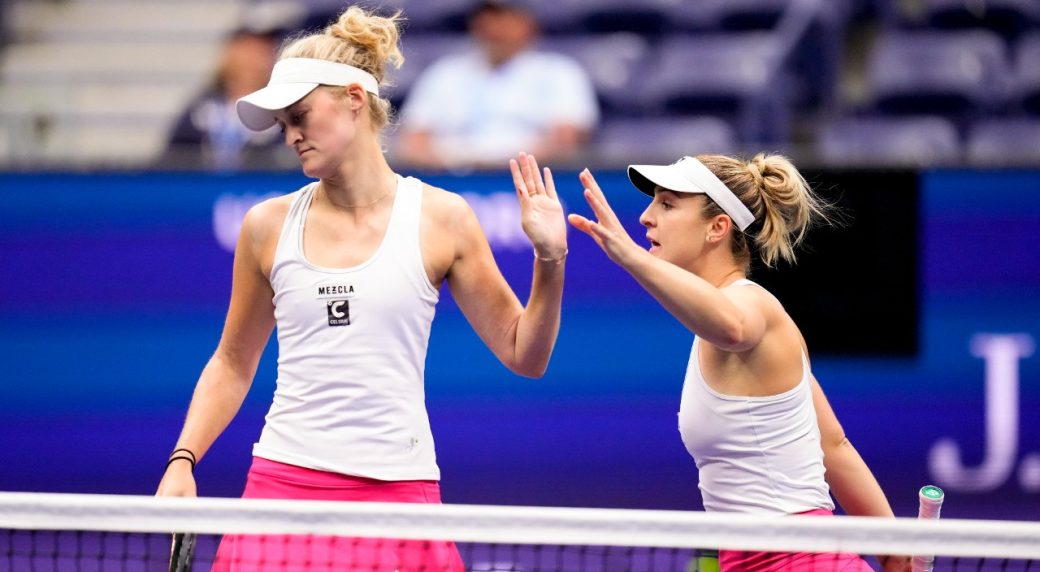 Dabrowski, Routliffe lose semifinal match to Siniakova, Hunter in Dubai