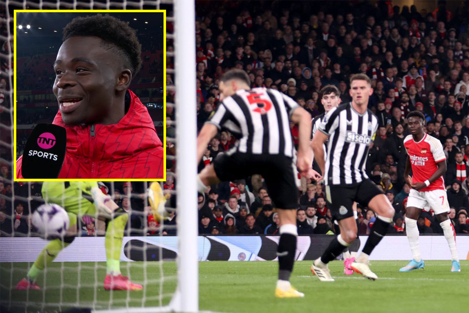 Arsenal star Bukayo Saka issues two-word response when asked whether he is world class following latest goal