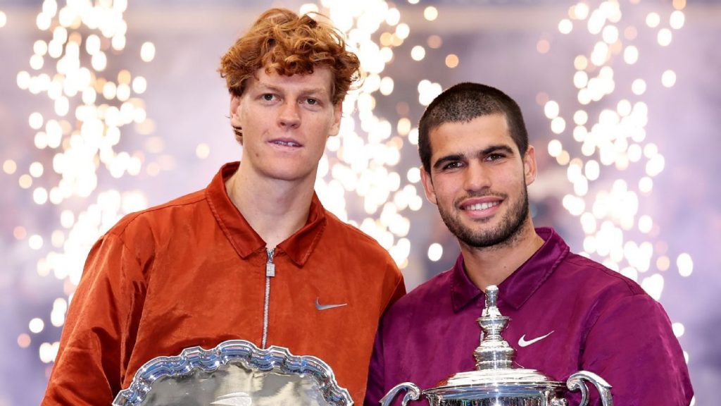 Sinner bumps Alcaraz to claim No. 1 ATP ranking Sinner bumps Alcaraz to claim No. 1 ATP ranking