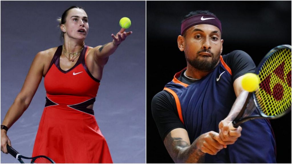 Sabalenka to take on Kyrgios in 'Battle of the Sexes' tennis match Sabalenka to take on Kyrgios in 'Battle of the Sexes' tennis match