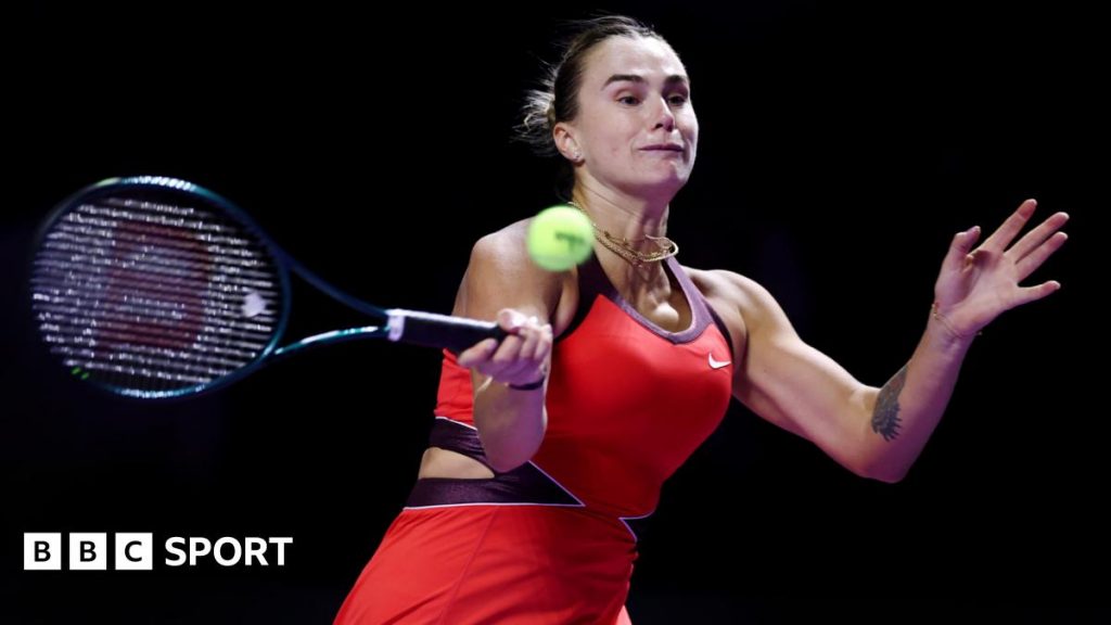 Sabalenka roars past Gauff to join Pegula in WTA Finals last four