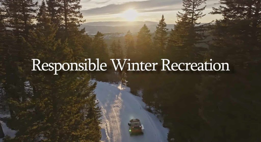 The Four R’s of Responsible Winter Recreation