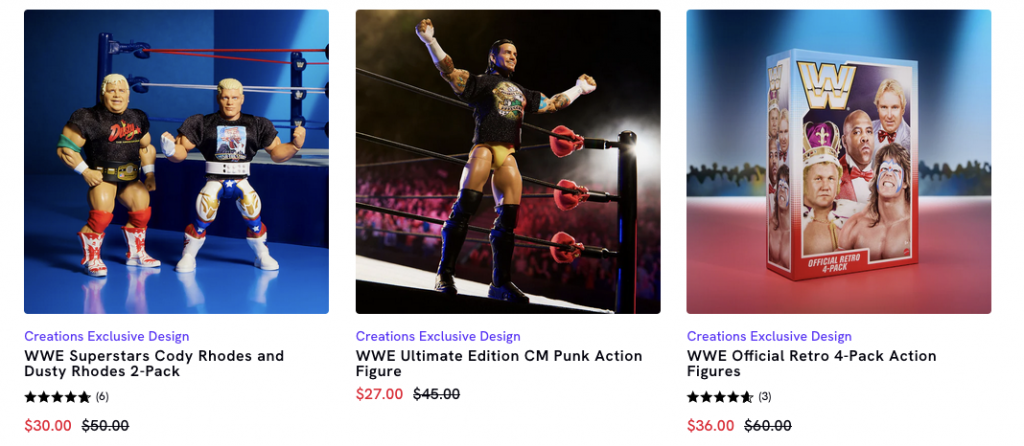 Mattel Creations Sale: CM Punk Ultimate; Dusty & Cody Rhodes WWE Superstars; Retro Bundles & More Mattel Creations Sale: CM Punk Ultimate; Dusty & Cody Rhodes WWE Superstars; Retro Bundles & More
