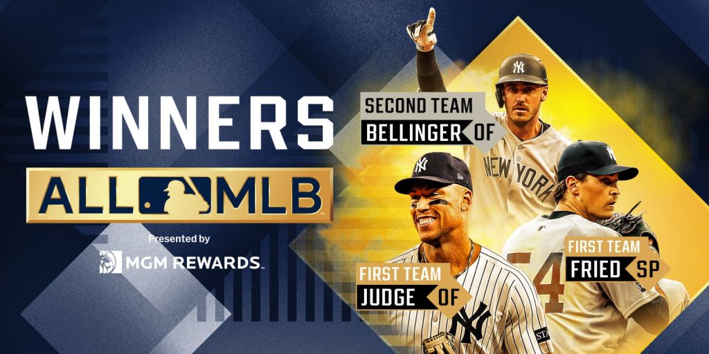 Judge, Fried earn All-MLB First Team honors; Bellinger named to Second Team