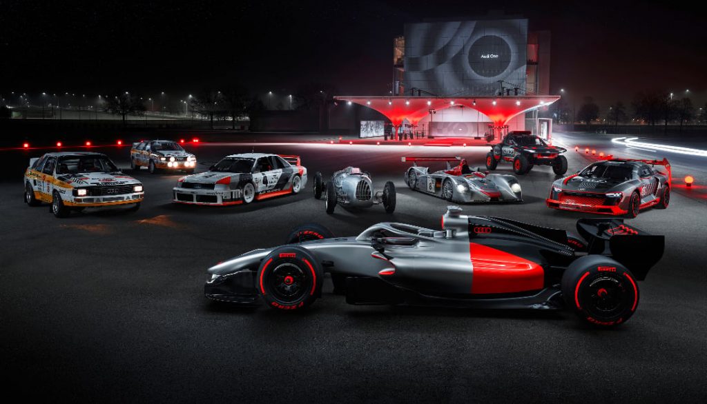 As its F1 future arrives, Audi leans on its history