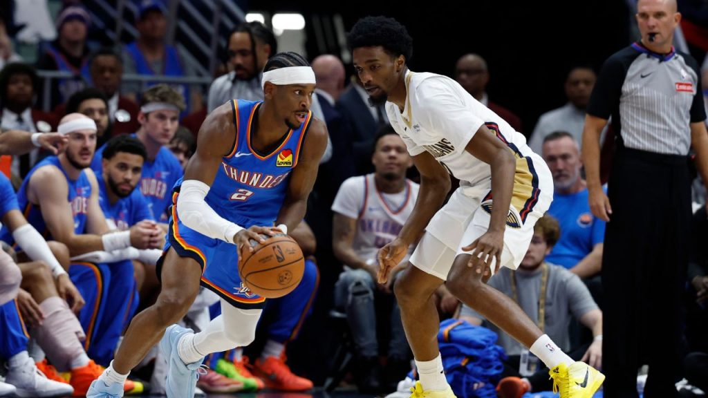 Gilgeous-Alexander, Thunder keep rolling with rout of reeling Pelicans