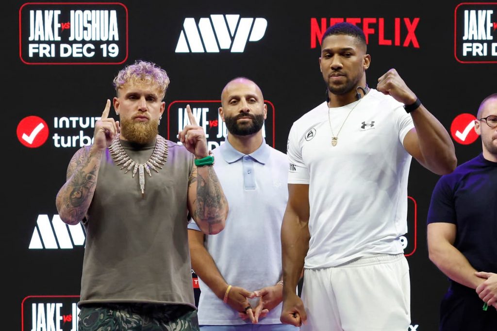 Photos: Paul and Joshua preview fight at launch press conference