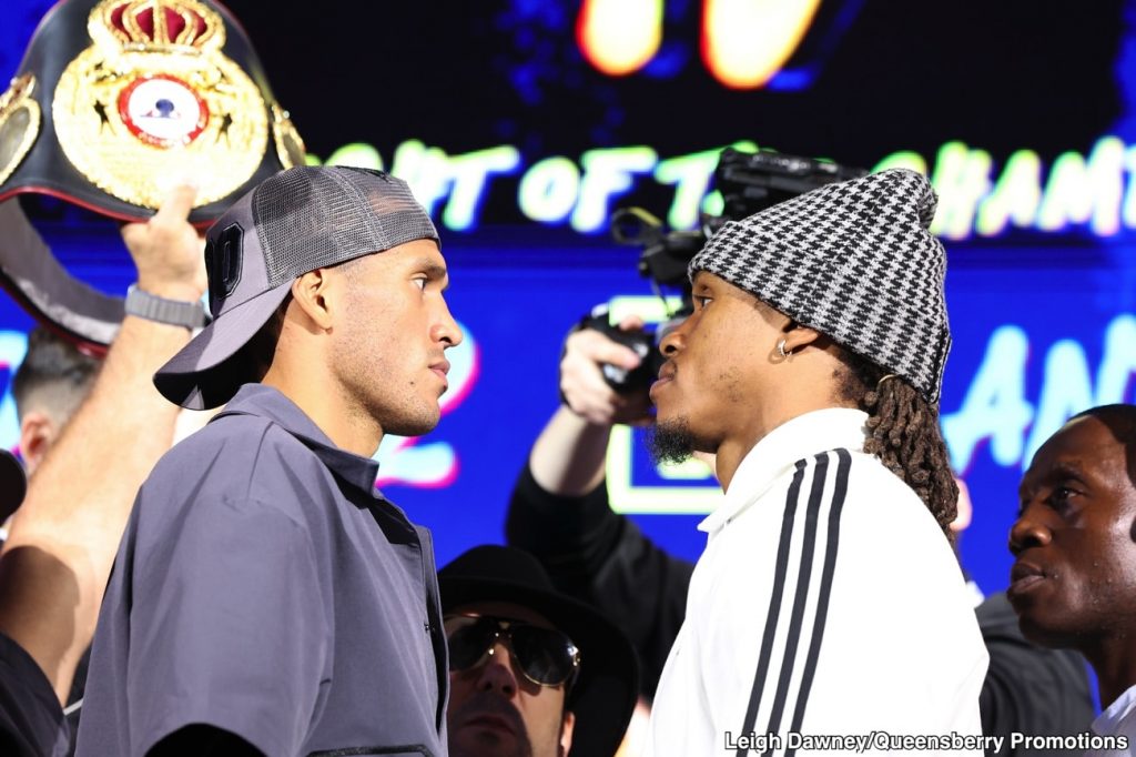 David Benavidez Says Yarde Isn’t Taking His Belt — But His Drained Weigh-In Look Says the Brit Might Be Walking Out of Riyadh With It David Benavidez Says Yarde Isn’t Taking His Belt — But His Drained Weigh-In Look Says the Brit Might Be Walking Out of Riyadh With It