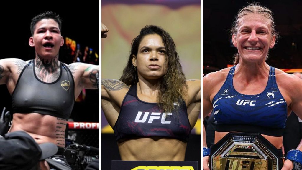 Larissa Pacheco helping train Amanda Nunes for Kayla Harrison