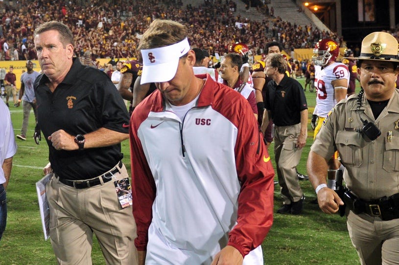 Lane Kiffin proves he still has not matured from his USC days