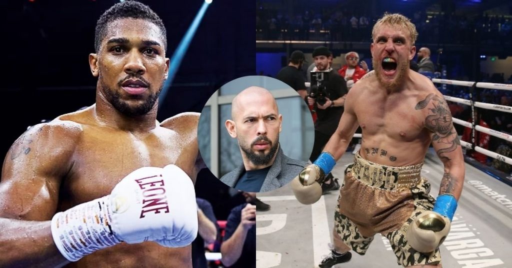 Andrew Tate Praises Jake Paul’s “Bravery” Ahead of Anthony Joshua Fight Andrew Tate Praises Jake Paul’s “Bravery” Ahead of Anthony Joshua Fight