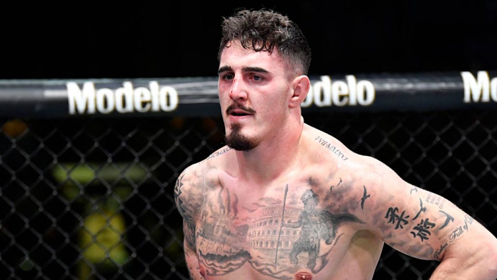Tom Aspinall says fight with Ciryl Gane was going as planned before eye pokes