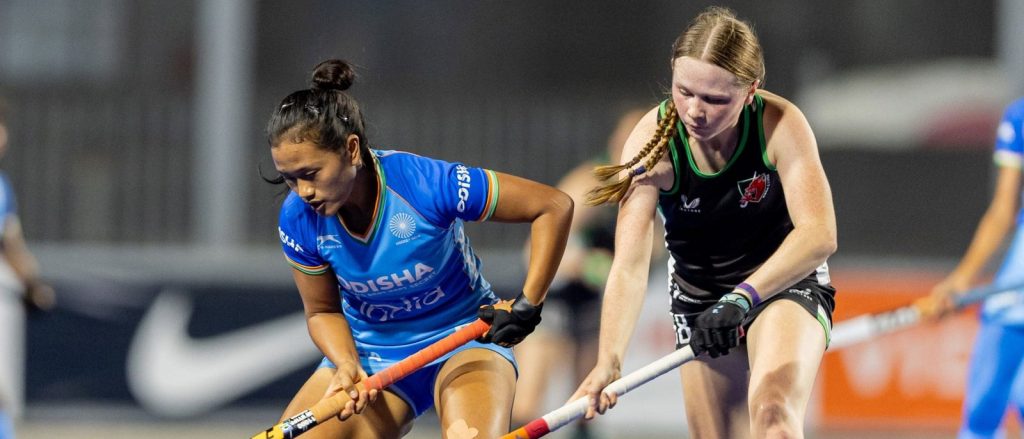 India:
India register 3-1 win against Wales at the FIH Junior Women’s World Cup India:
India register 3-1 win against Wales at the FIH Junior Women’s World Cup
