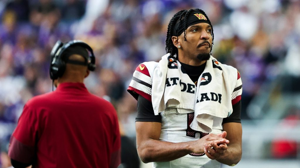 Pssst. Even a healthy Jayden Daniels hasn’t been very good.