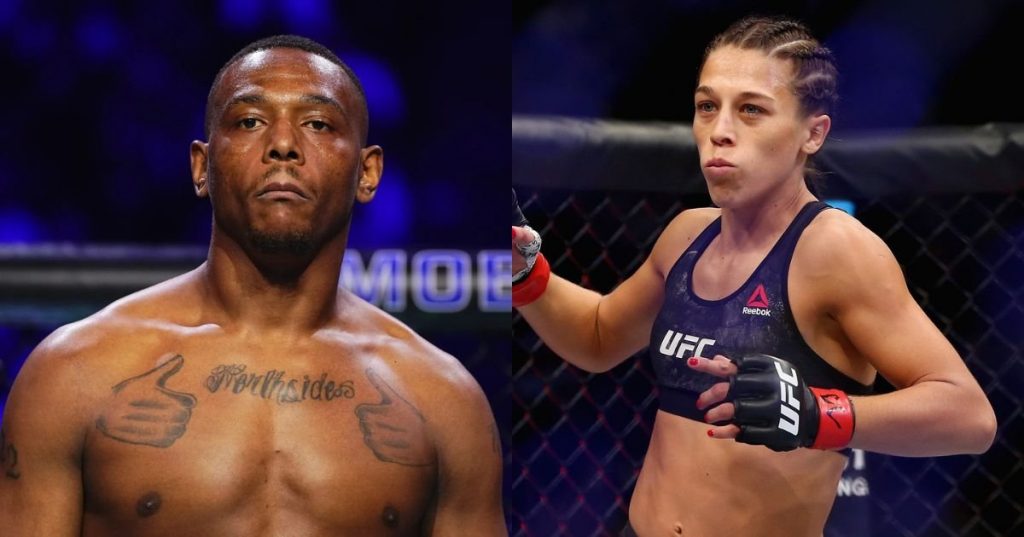Jamahal Hill in Heated Confrontation with Joanna Jedrzejczyk at UFC 323